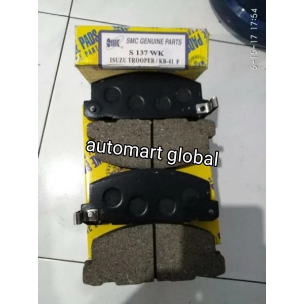 brake pad kampas rem depan isuzu trooper set 4pc