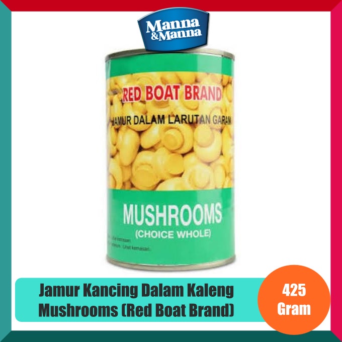 

Jamur Kancing Dalam Kaleng Mushrooms Red Boat - 425 Gram