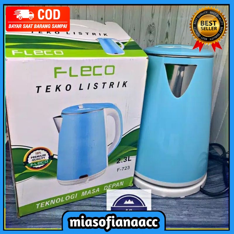 (COD) TEKO LISTRIK MEREK FLECO F-723 ALAT PEMANAS AIR MUATAN 2.3L Teknologi Masa Depan