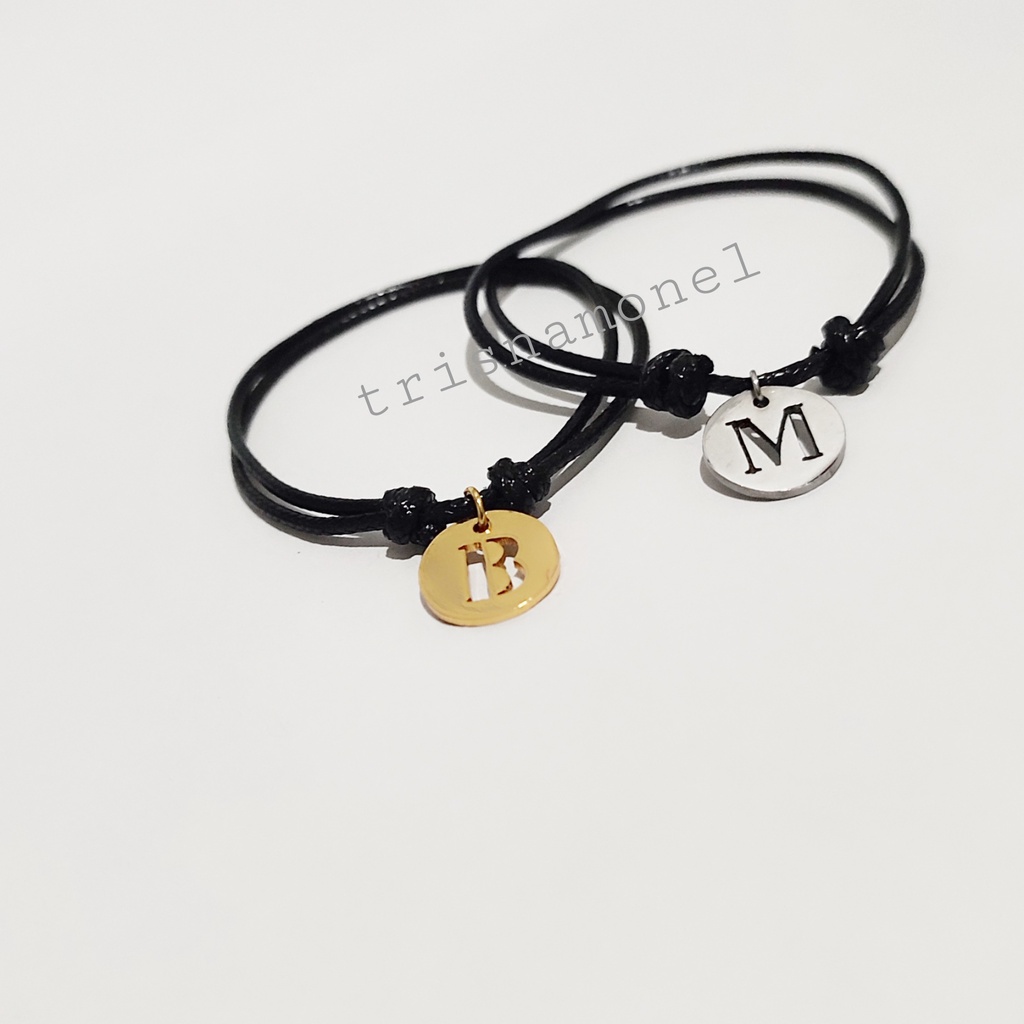 GELANG TALI CUSTOM HURUF SUKA-SUKA