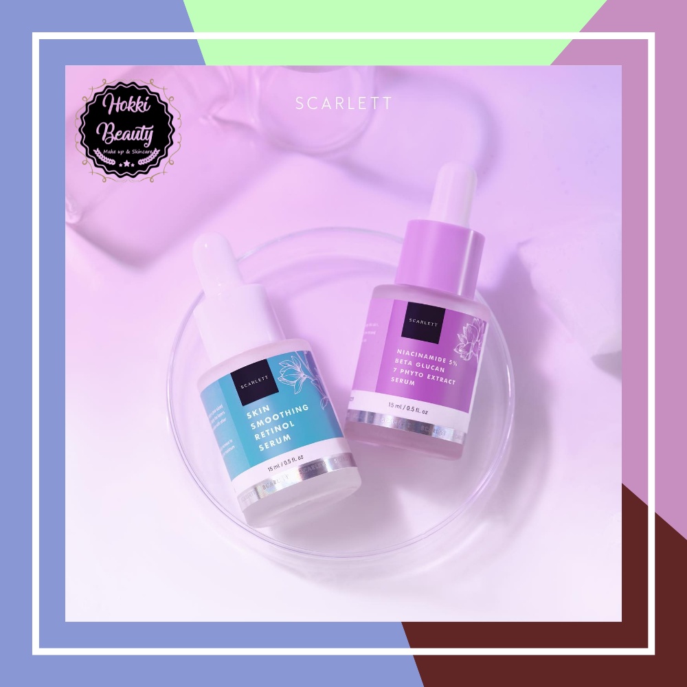 SERUM SCARLETT ACNE DAN BRIGHTLY, NIACINAMIDE, RETINOL, GLOWTENING