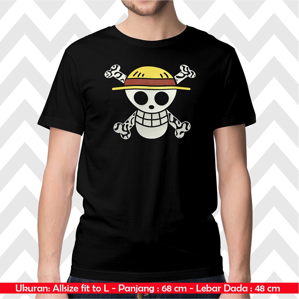 Termurah Kaos  Baju  Pria  Anime Onepiece ONEPIECE LOGO HD 