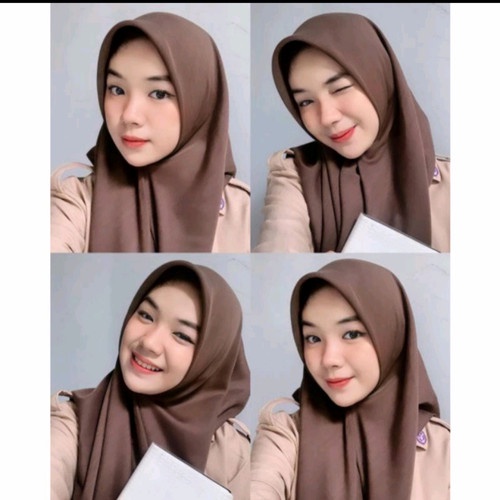 Hijab Segi Empat Anak Sekolah SMP SMA Good Quality
