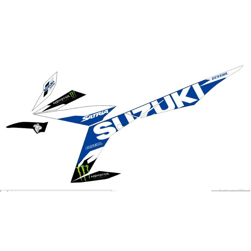 stripping custom satria injeksi livery moto GP 2021