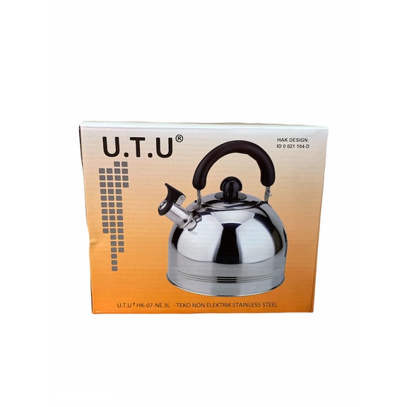 UTU Teko Whistling,Teko Siul Kettle Ceret 3 LITER Memasak Air Bahan Tebal Stanliss Steel