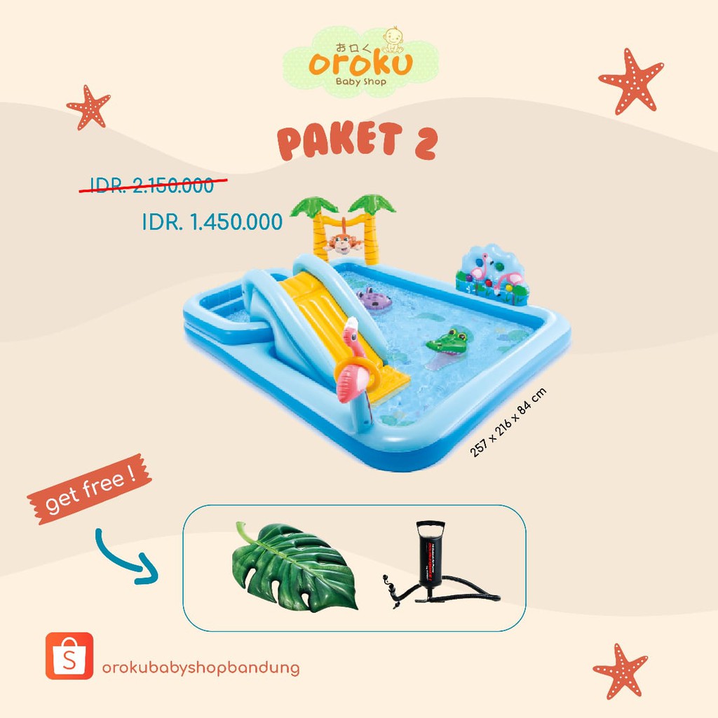 INTEX SWIMMING POOL PAKET / KOLAM RENANG / INTEX