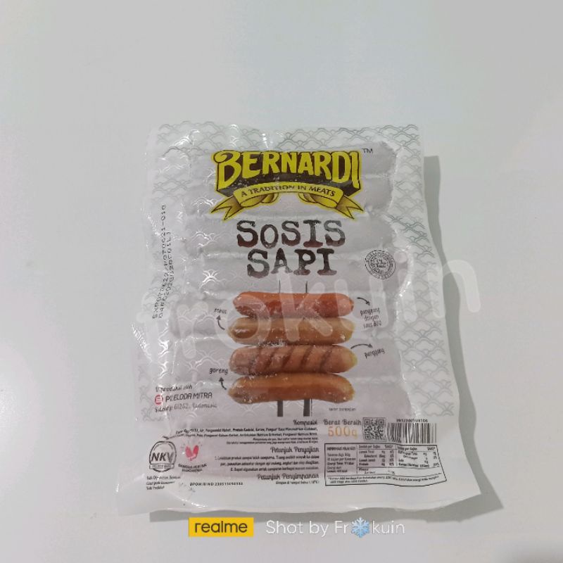 

Bernardi Sosis Sapi 500gr - frozen food murah