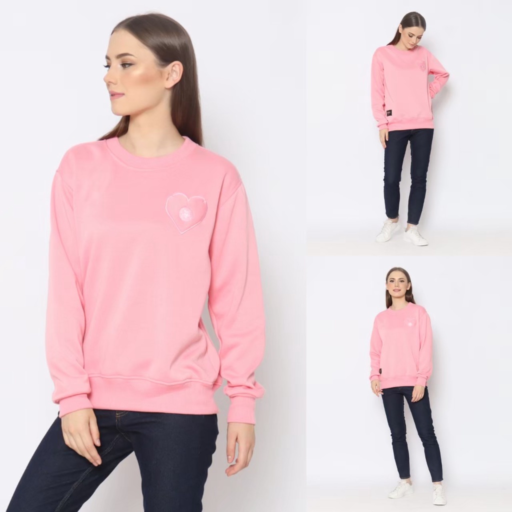 Sweater Wanita Korea Style | Fleece Cotton Tebal | Original Rebel ID | Dhea Fashion