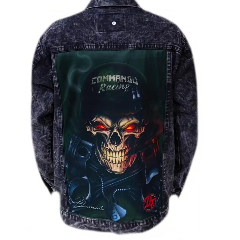 Skuy Beli JAKET JEANS DENIM LEVIS PRINTING EMBLEM UNISEX AH4