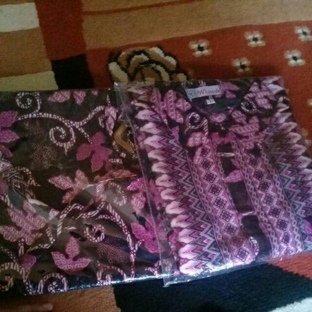 Batik Couple Kemeja Rok Lilit Daun Paya