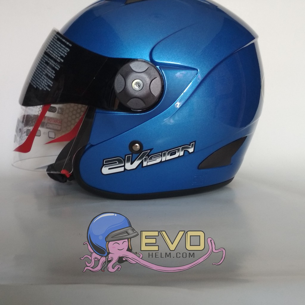 HELM KYT 2 VISION SOLID - CRYSTAL BLUE