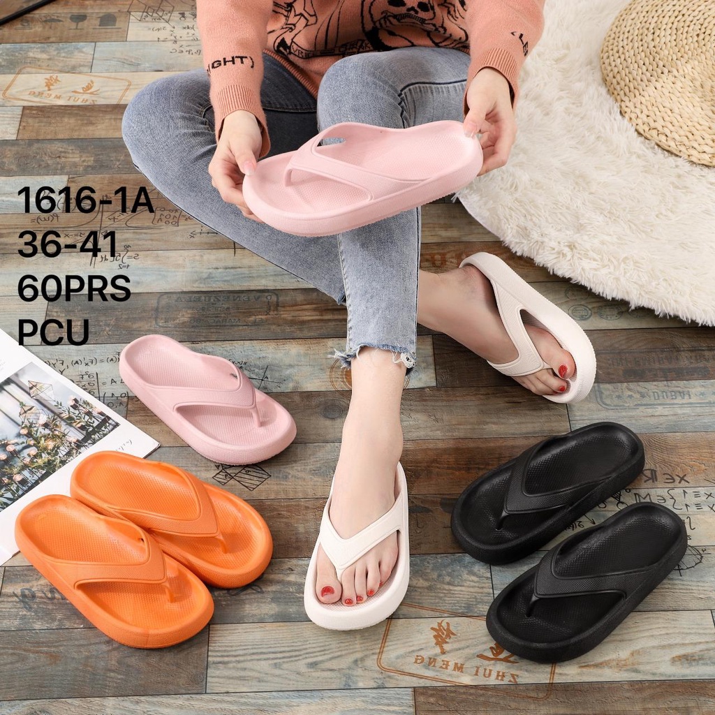 sandal jepit jelly wanita 1616-1A size 36-41// sandal jepit polos//sandal perempuan