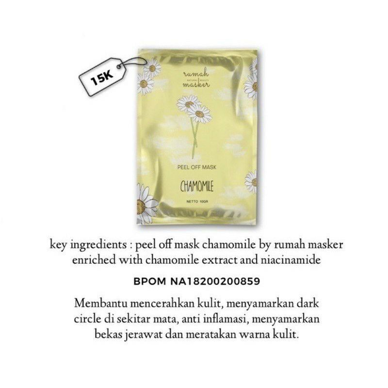 (READY PROMO TERMURAH) BPOM PEEL OFF MASK BY RUMAH MASKER 10GR, 25gr, 60gr