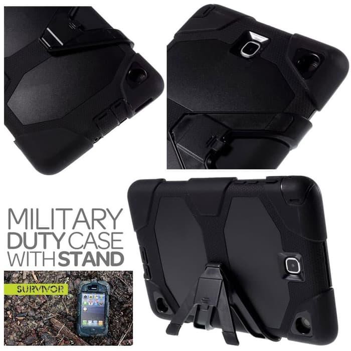 {aksesoris-tablet} Samsung Tab A 8.0 8 inch SM-P355 Full Body Armor Case Cover Casing