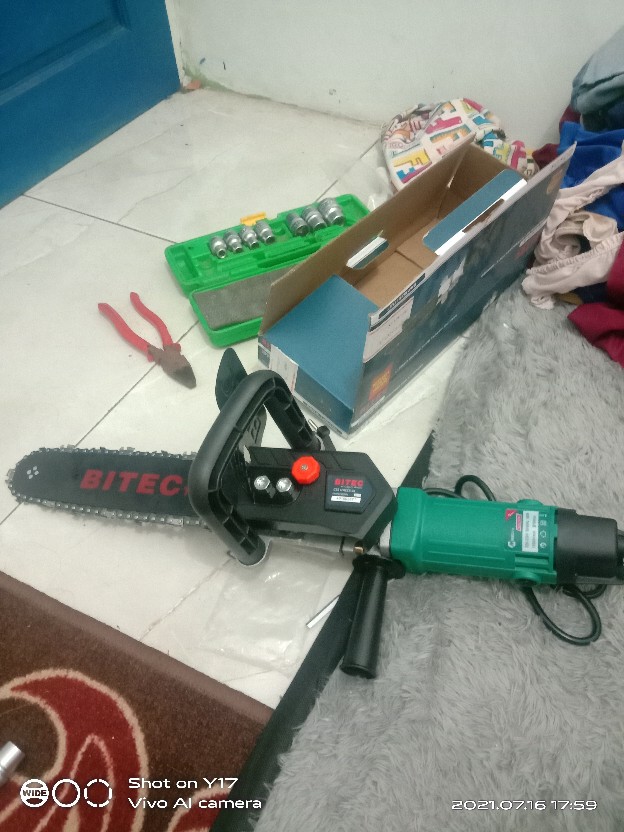 Adapter Grinder Chainsaw Bitec Css 4-j Mini Chain Saw Gerinda Tangan Gergaji Kayu Konverter Stand