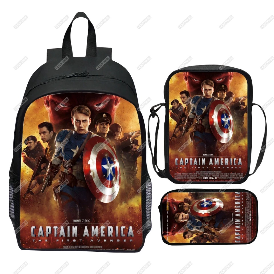 TAS RANSEL ANAK SATU PAKET / TAS RANSEL KARAKTER ANAK SEKOLAH / TAS SUPERHERO PRINTING