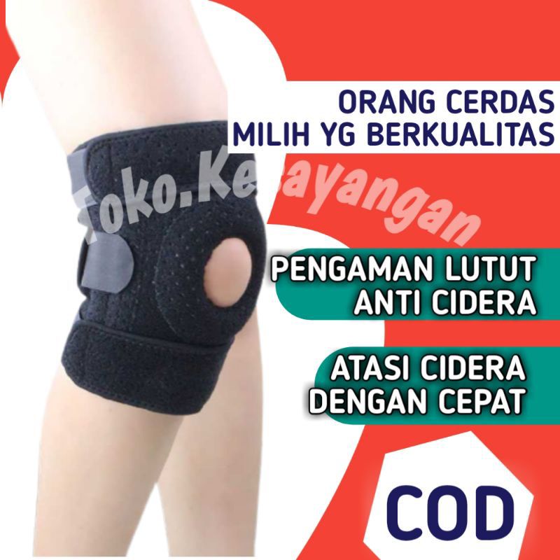 GI086 Alat Sabuk Deker Dekker Pelindung Pengaman Kaki Lutut Dengkul Olahraga Kesehatan Kiper Bola Fu