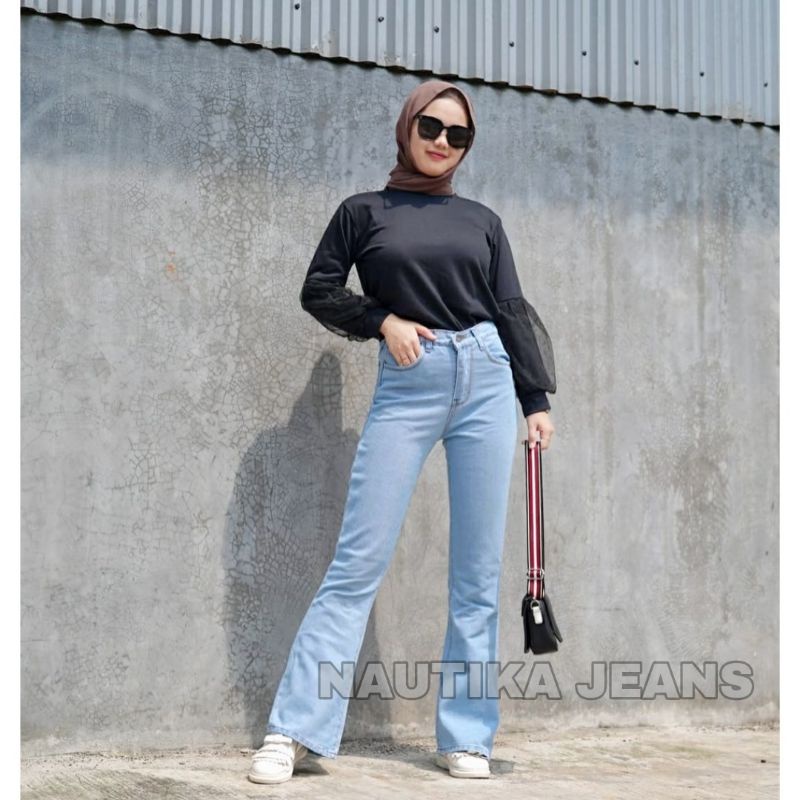 HIGHT WAIST CUTBRAY JEANS WANITA/CELANA CUTBRAY JEANS PREMIUM