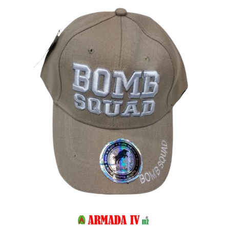 Topi Bulle Bomb Squad Hitam dan Krem