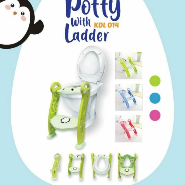 KANDILA Potty Ring with Ladder Baby Training Potty Handle Tangga Closet Bayi