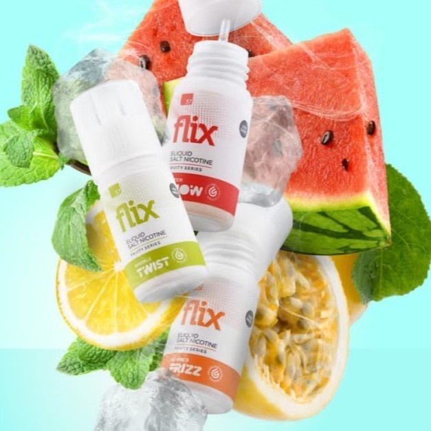 SALTNIC FLIX FRUIT SERIES SEMANGKA LEMON MARKISA SALT NIC SALTNIC 37MG 30ML