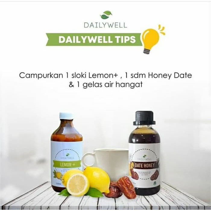 Paket hemat Dailywell - Bundling Daily well - Healty Detox Lemon+Date