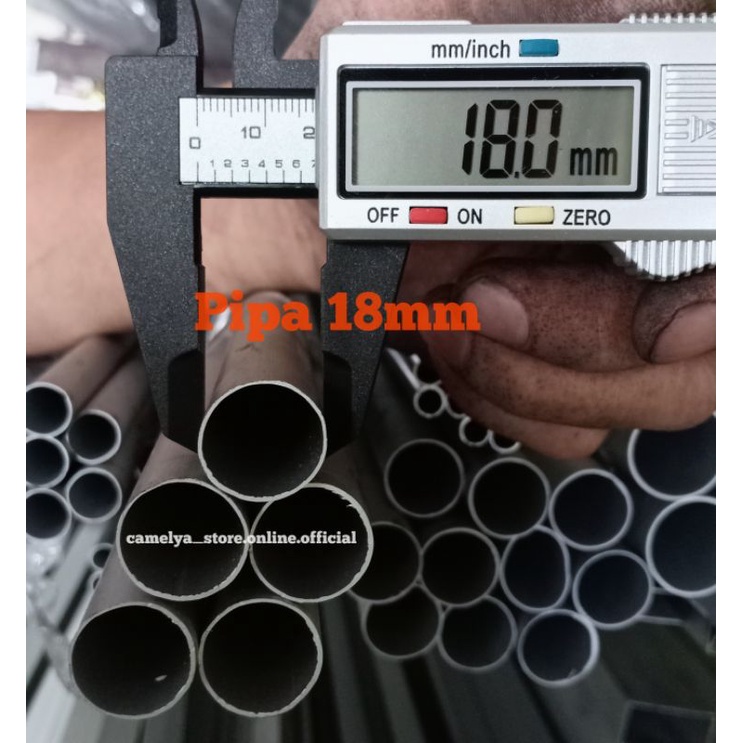 Pipa Bulat Aluminium Uk.18mm