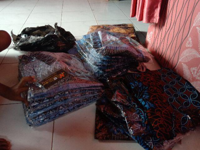 Nabila Batik Jumbo M / 10xl Kemeja Lengan Pendek Motif G Kuning Murah Batik Jumbo