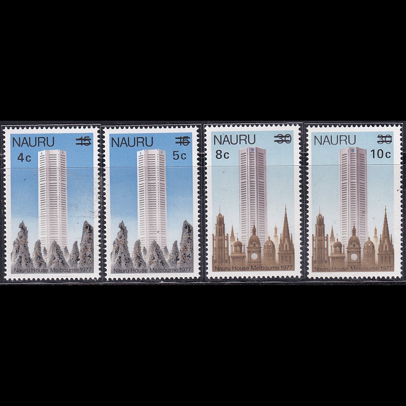 

Prangko Nauru 1978 - Previous Issues Surcharged