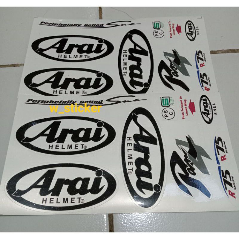 setiker helm arai ram4