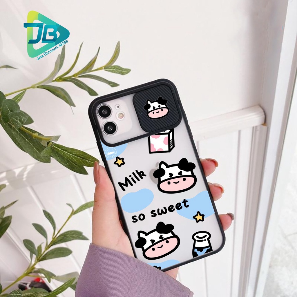 SOFTCASE SLIDE KAMERA COW OPPO VIVO SAMSUNG XIAOMI REALME IPHONE ALL TYPE JB4975