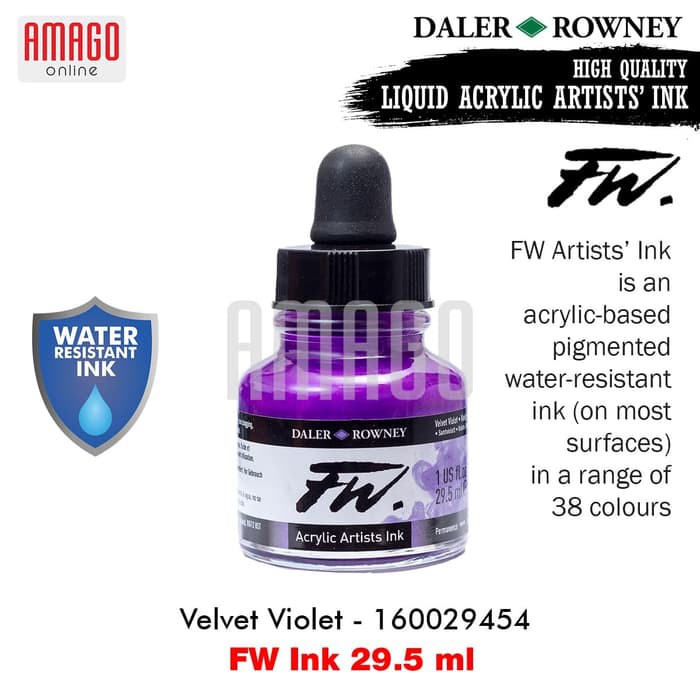DALER-ROWNEY - FW INK 29.5 ML - VELVET VIOLET - 160029454