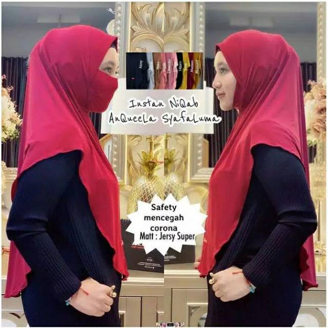 Hijab/Instan jersey masker Model Bergo terbaru termurah dan Terlaris / nicob maysa/