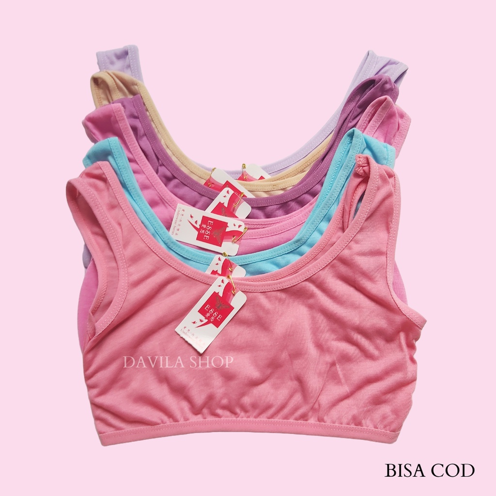 12 Pcs Grosir Miniset Remaja Bra Polos Anak Perempuan