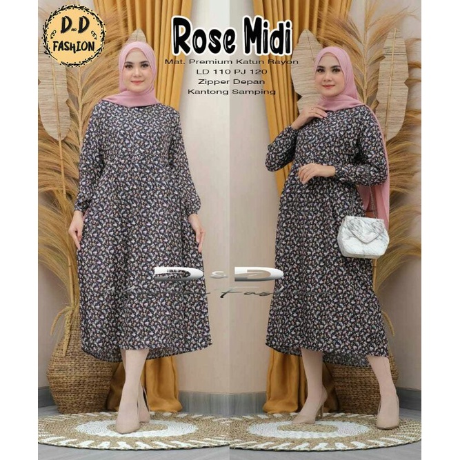 GAMIS MIDI TERBARU/BAJU GAMIS MIDI/GAMIS MIDI MOTIF