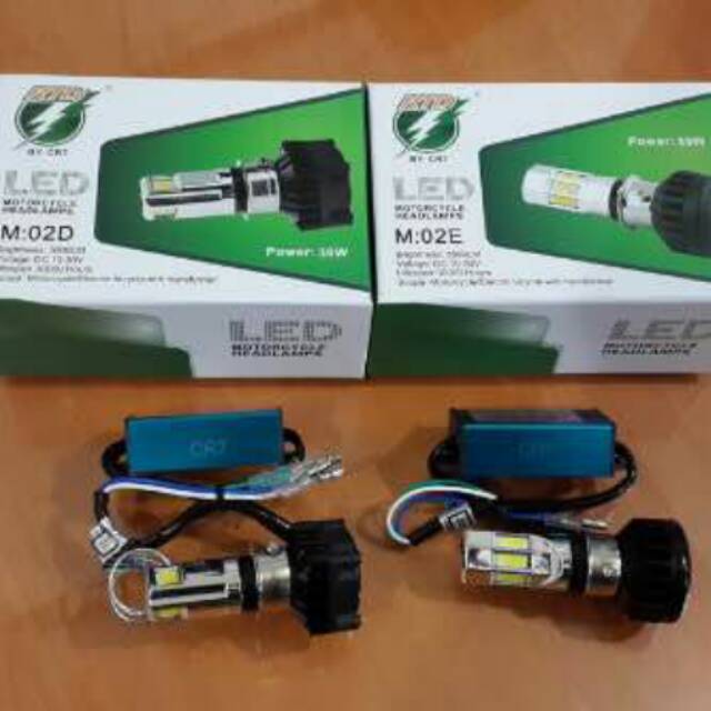 Lampu Depan LED 6 Mata AC/DC + Kipas