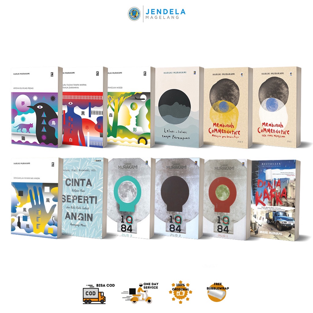 Koleksi Buku Haruki Murakami Lelaki Tanpa Perempuan Tsukuru 1Q84 Jilid 1 2 3 Dunia Kafka Norwegian W