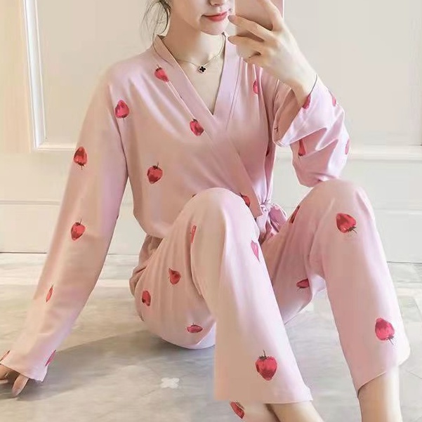 daster kimono panjang baju tidur import lengan