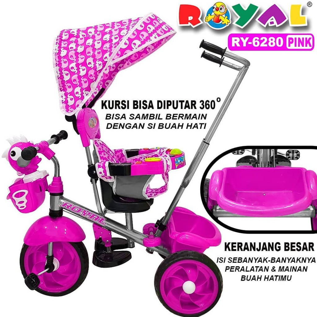 SEPEDA STROLLER ANAK ROYAL TERBARU 6280