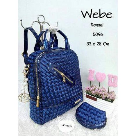 1207G Tas Murah/ Tas Branded/ Tas Webe Ransel Blue Buy