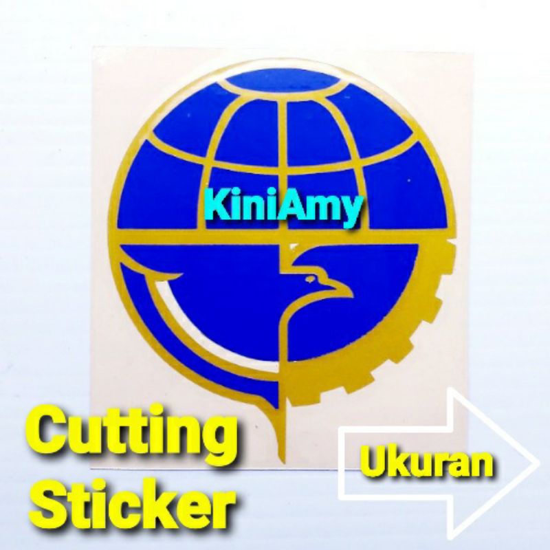 Cutting Sticker Logo Lambang DISHUB ( Dinas Perhubungan ) | Cutting Sticker Reflektif ( Menyala Atau