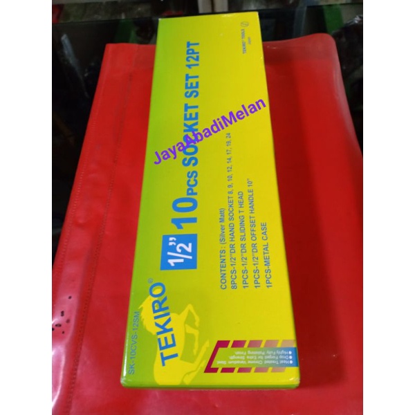 TEKIRO KUNCI SOCKET 10 PCS MATA SOK SHOCK BOX BESI