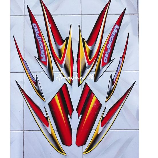 Nmr31au22p– Striping Megapro 2005 2006 Velg CW | stiker honda megapro hiu megapro lama