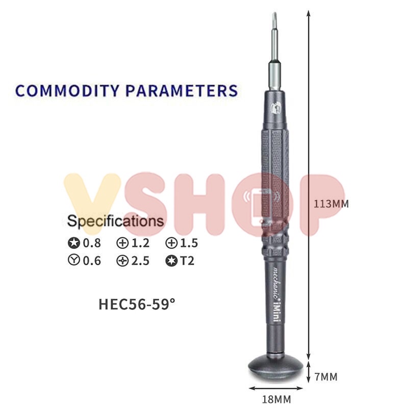 OBENG SATUAN - SCREWDRIVER MECHANIC iMINI S2 - STRONG MAGNETIC