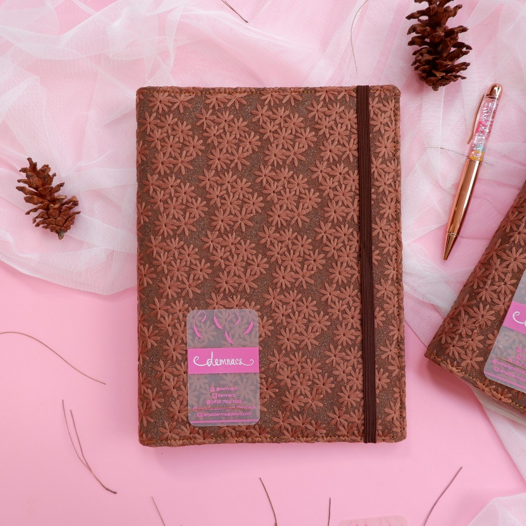 

Binder A5 B5 Aesthetic Khaley Brukat. GRATIS KERTAS & PULPEN. ukuran 20Ring 26ring premium demnacs