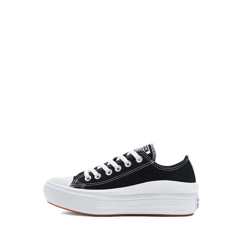 CONVERSE CHUCK TAYLOR ALL STAR MOVE CANVAS PLATFORM WOMEN'S  SNEAKERS - BLACK