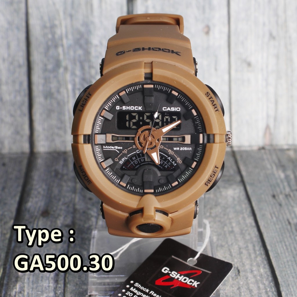 HARGA TERMURAH  Jam tangan CASIO G-Shock GA500 PREMIUM Coklat Brown