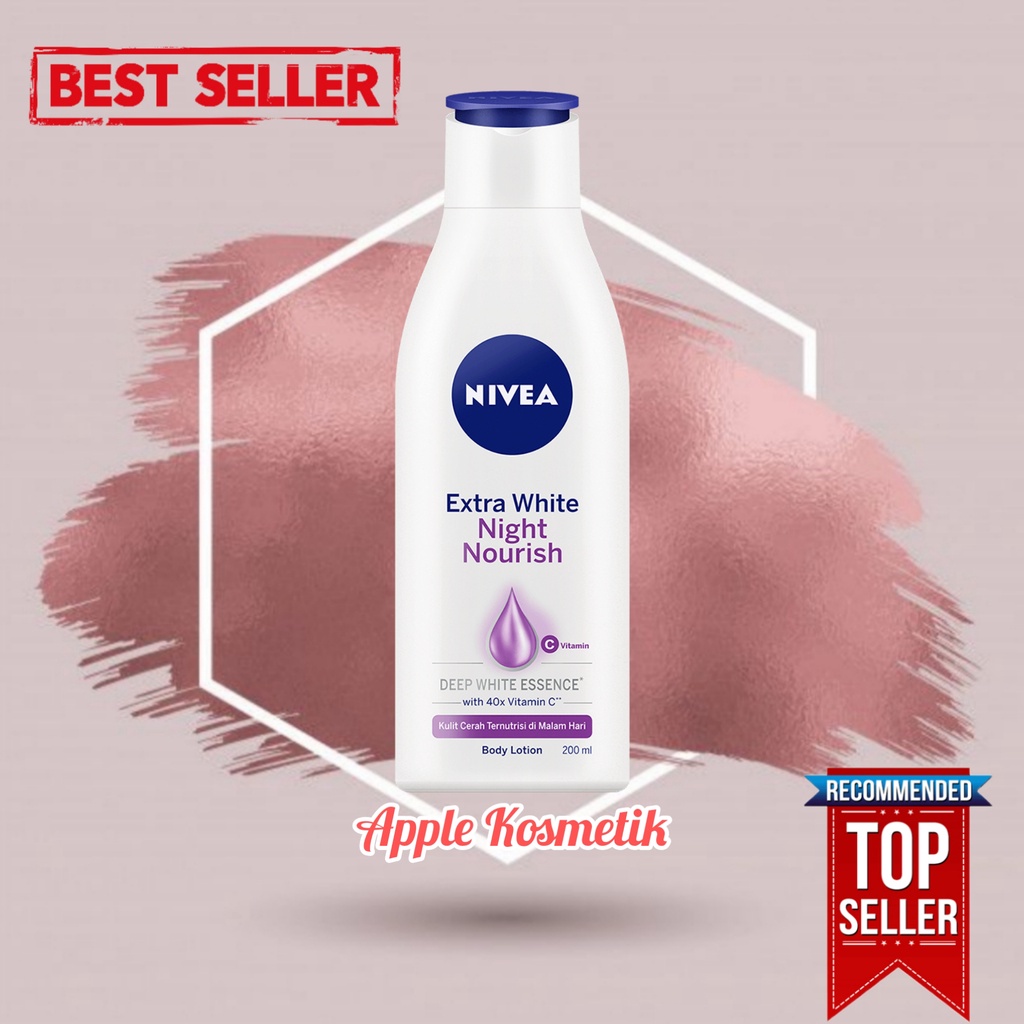 NIVEA Extra White Body Lotion 200ml NIGHT NOURISH BPOM