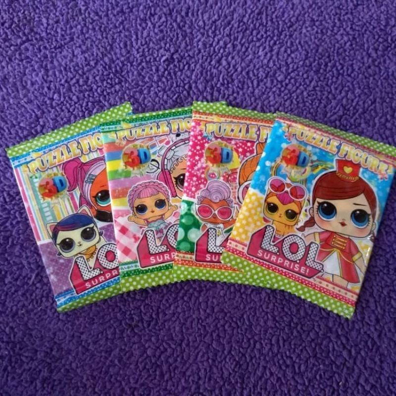 Puzzle 3D LOL Surprise Stiker Mainan Edukasi Anak