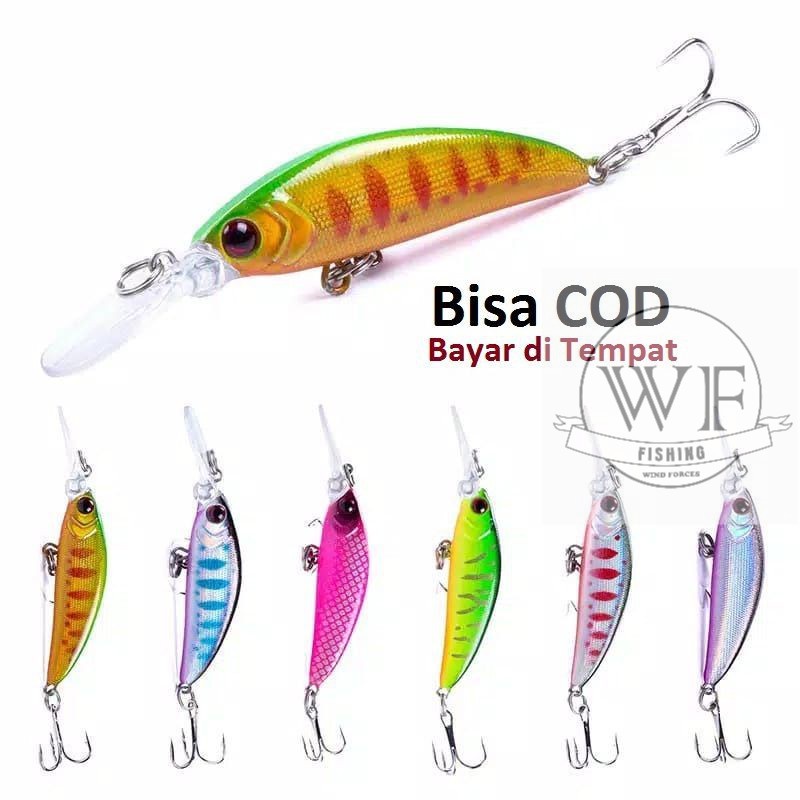 7cm/6gr umpan pancing casting Hampala air keruh dan jernih
